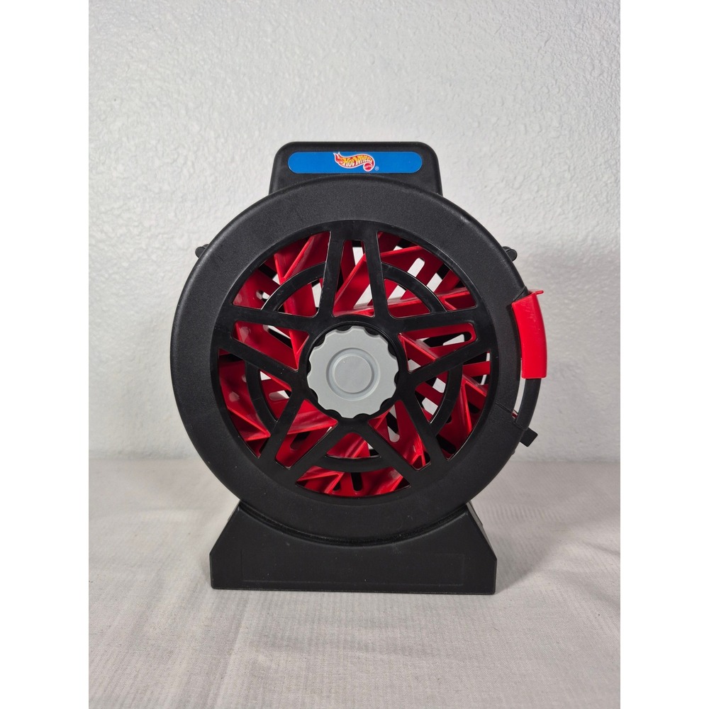 Hot Wheels Mattel Tire Car Launcher Storage Case Black Red Racing Accessory